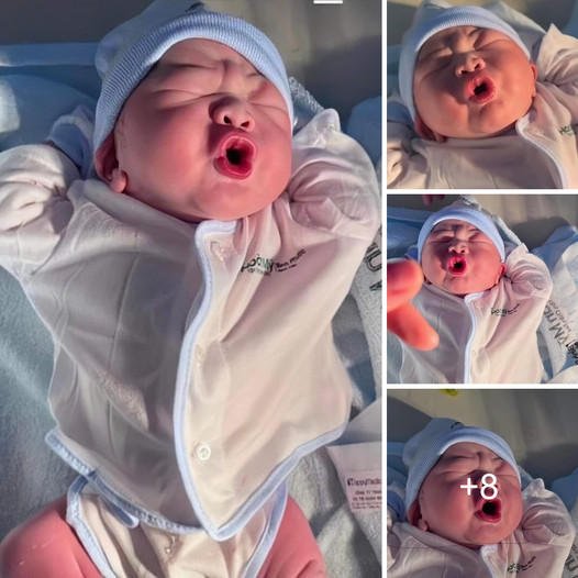 Embrace the Enchanting Charm of a Newborn Baby’s Adorable Expression