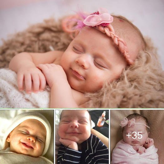 The Endearing Charm of a Newborn’s Sleeping Smiles: A Source of Unfiltered Parental Joy