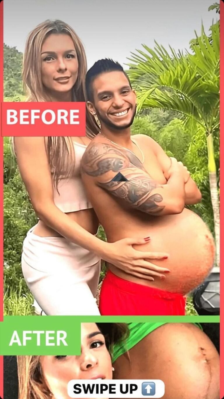 Colombian Model Posts Photos of Her Eight-Month-Pregnant Husband