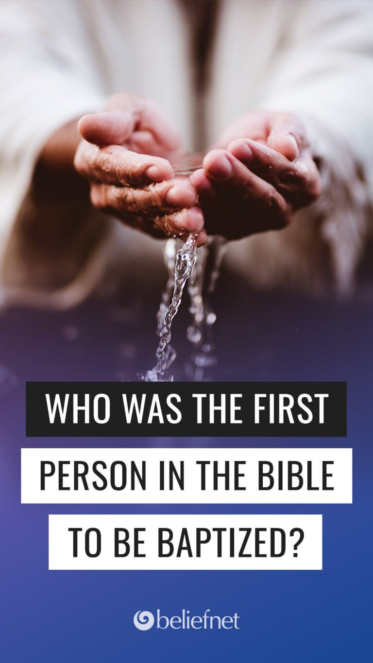 Who Was the First Person in the Bible to Be Baptized?