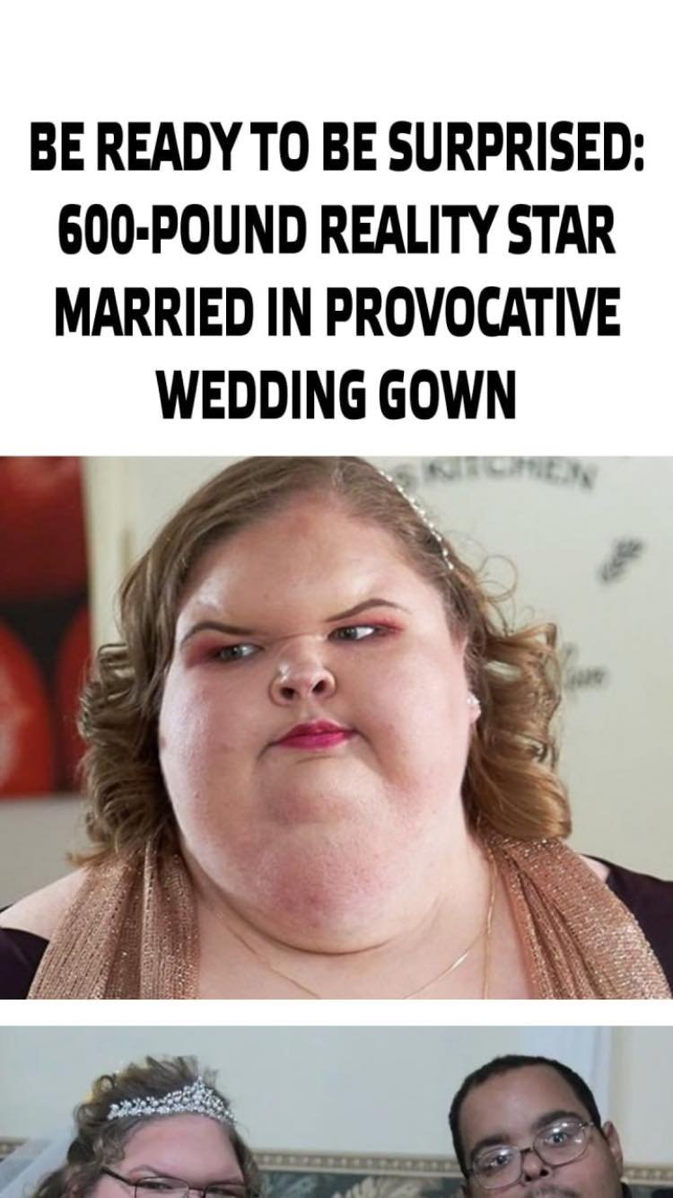 A Stunning Revelation: 600-Pound Reality Star Weds in Daring Gown