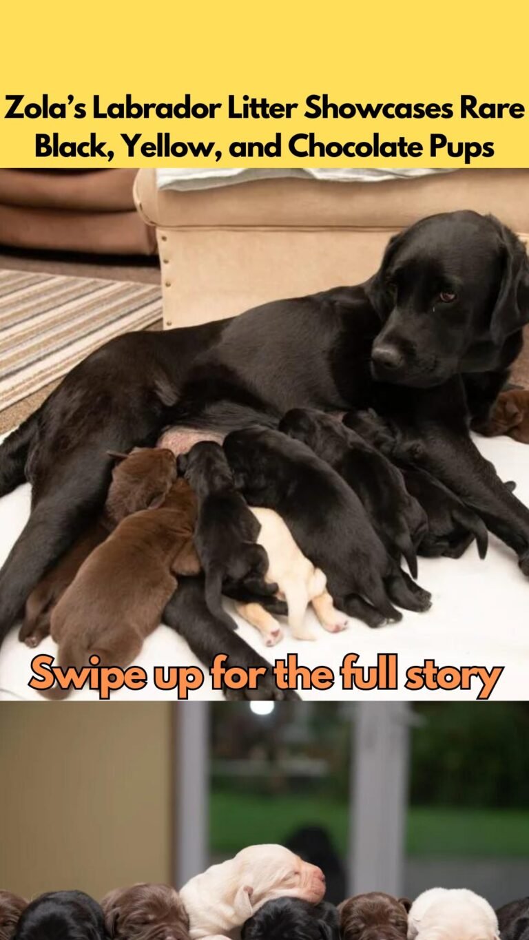 Zola’s Labrador Litter Showcases Rare Black, Yellow, and Chocolate Pups